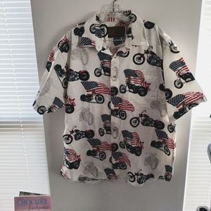 XL North River Motorcycle Button Down Shirt